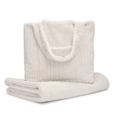 Dream Channel Faux Fur Blanket in a Bag