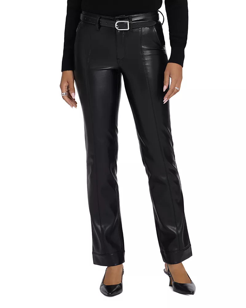 Nydj Marilyn Faux Leather Straight Leg Pants