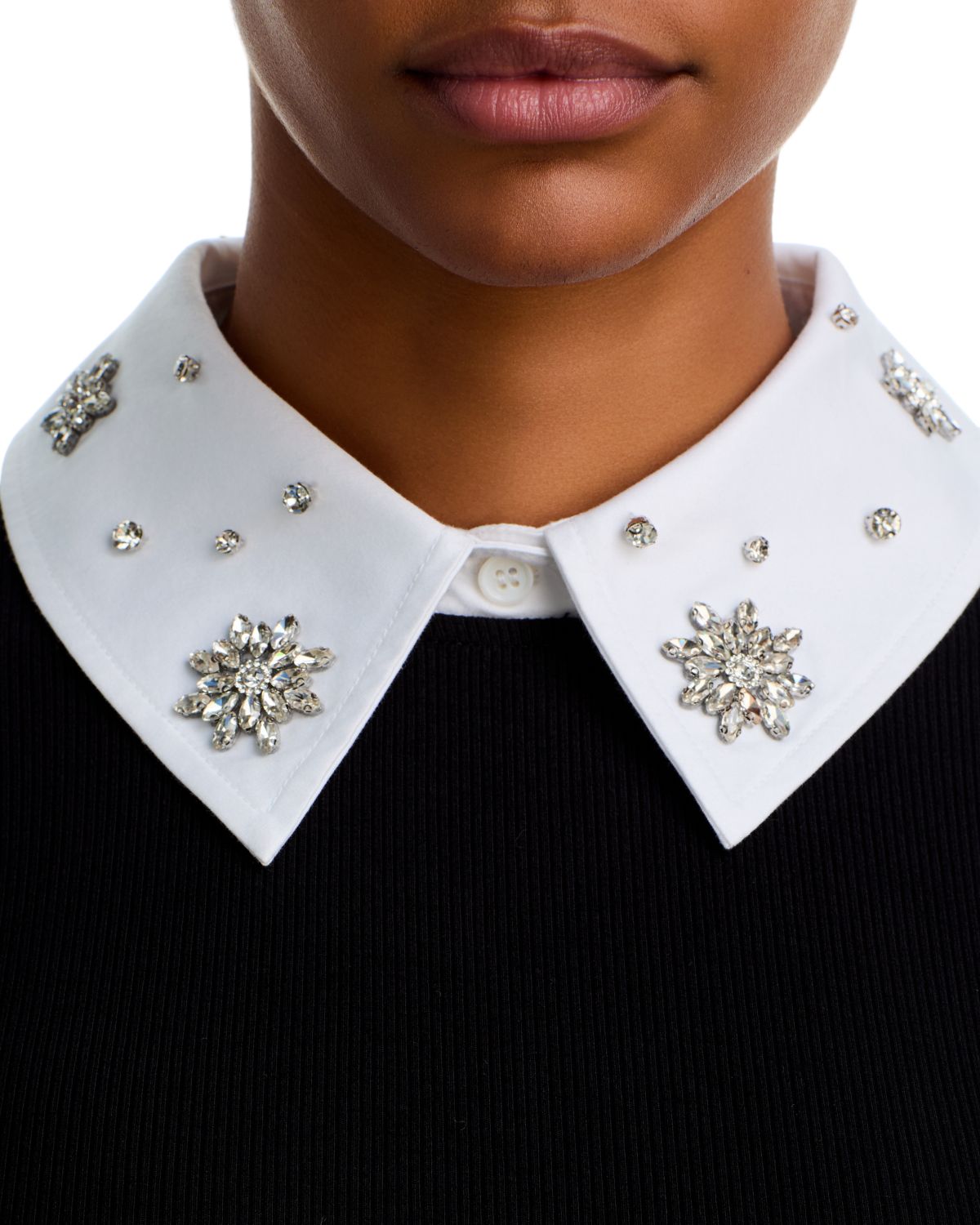 Zelda Poplin Combo Embellished Top thumbnail 4