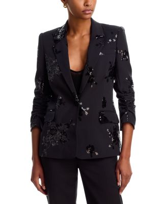 Meadow Sequin Crepe Blazer