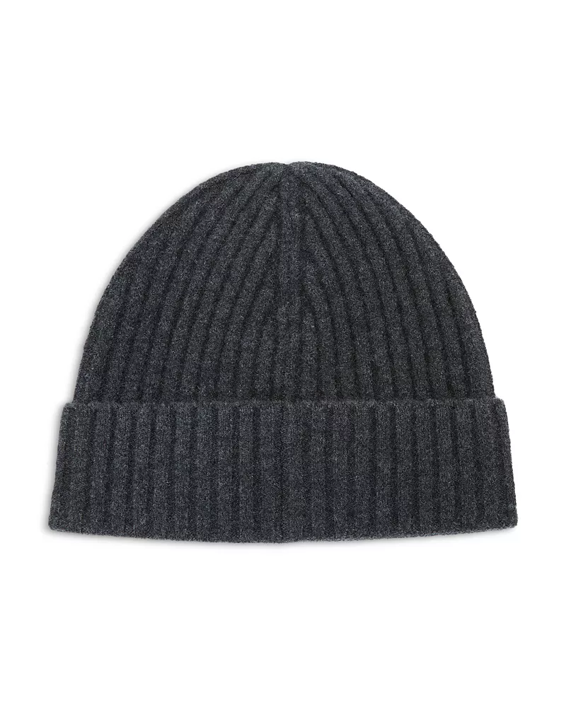 Reiss Belfry Ribbed Merino Wool Blend Beanie