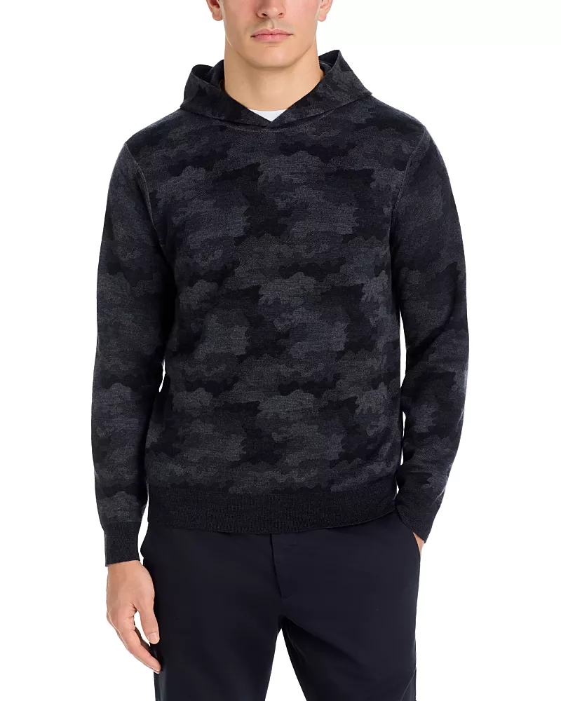 Peter Millar Reversible Camo Pullover Hoodie