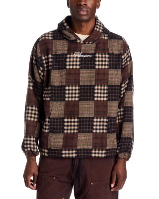 Madras Patchwork Oversized Hoodie