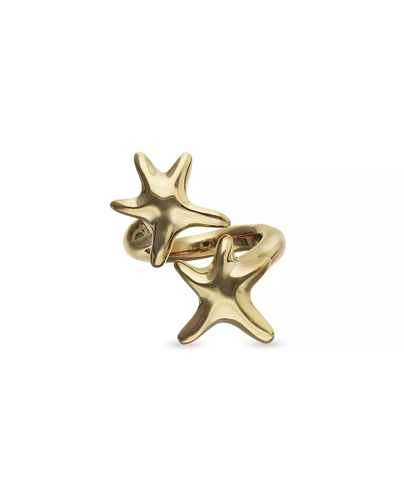 UNOde50 Gold-Tone Double Star Ring