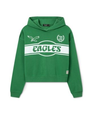  Women's NFL Philadelphia Eagles Oversized Crop Hoodie