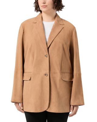 Suede Oversized Blazer