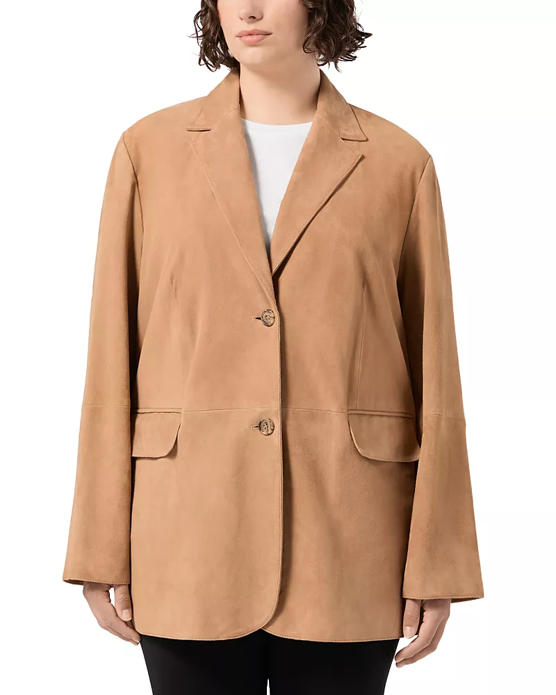 Marina Rinaldi Suede Oversized Blazer