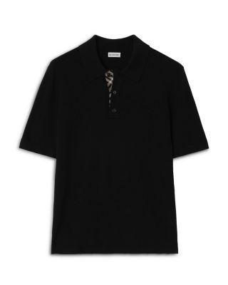 Wool Check Polo Shirt