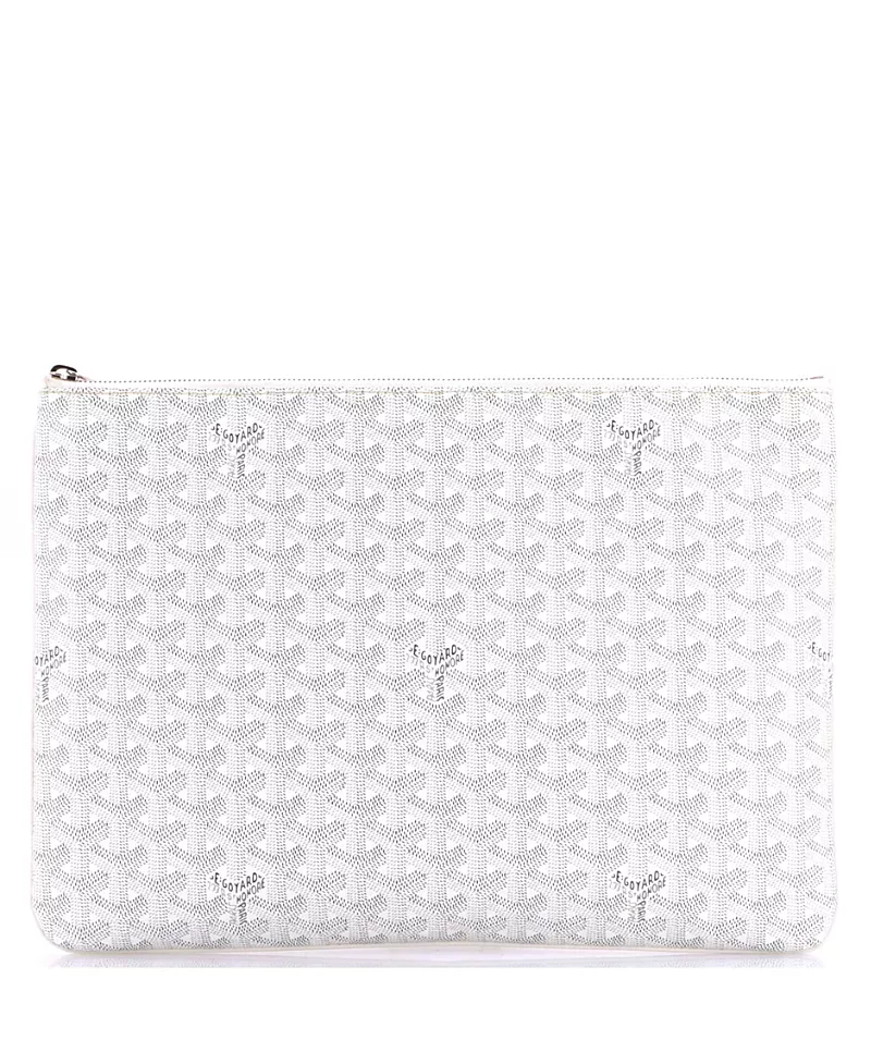 Pre-Owned Goyard Gm Senat Zip Pouch Coated Canvas