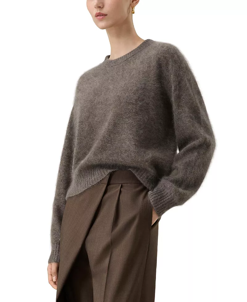 Lilysilk Brushed Two Tone Seamless Cashmere Sweater