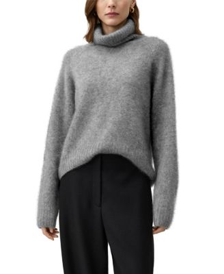  Brushed Cashmere Turtleneck Sweater