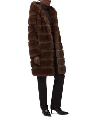 Marais Faux Fur Hooded Coat