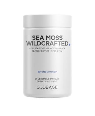  Raw Wildcrafted Irish Sea Moss Bladderwrack Burdock Root Spirulina & BioPerine Pepper