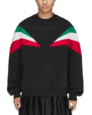Chicano Color Block Cotton Sweatshirt