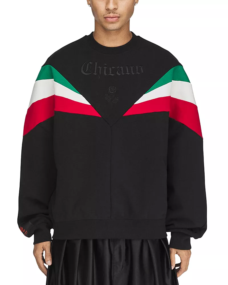 Adidas x Willy Chavarria Chicano Color Block Cotton Sweatshirt