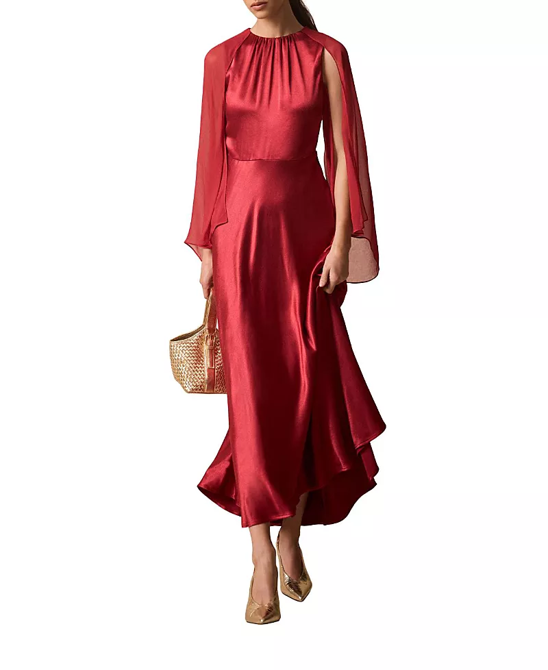 Mint Velvet Women's Cape Detail Maxi Dress