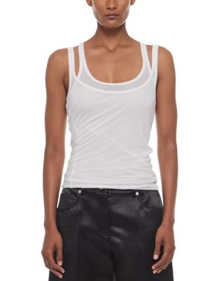 Helmut Lang Shifted Sheer Scoop Neck Tank