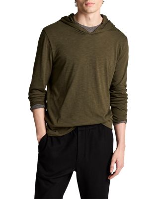 Fine Slub Double Layer Pullover Hoodie