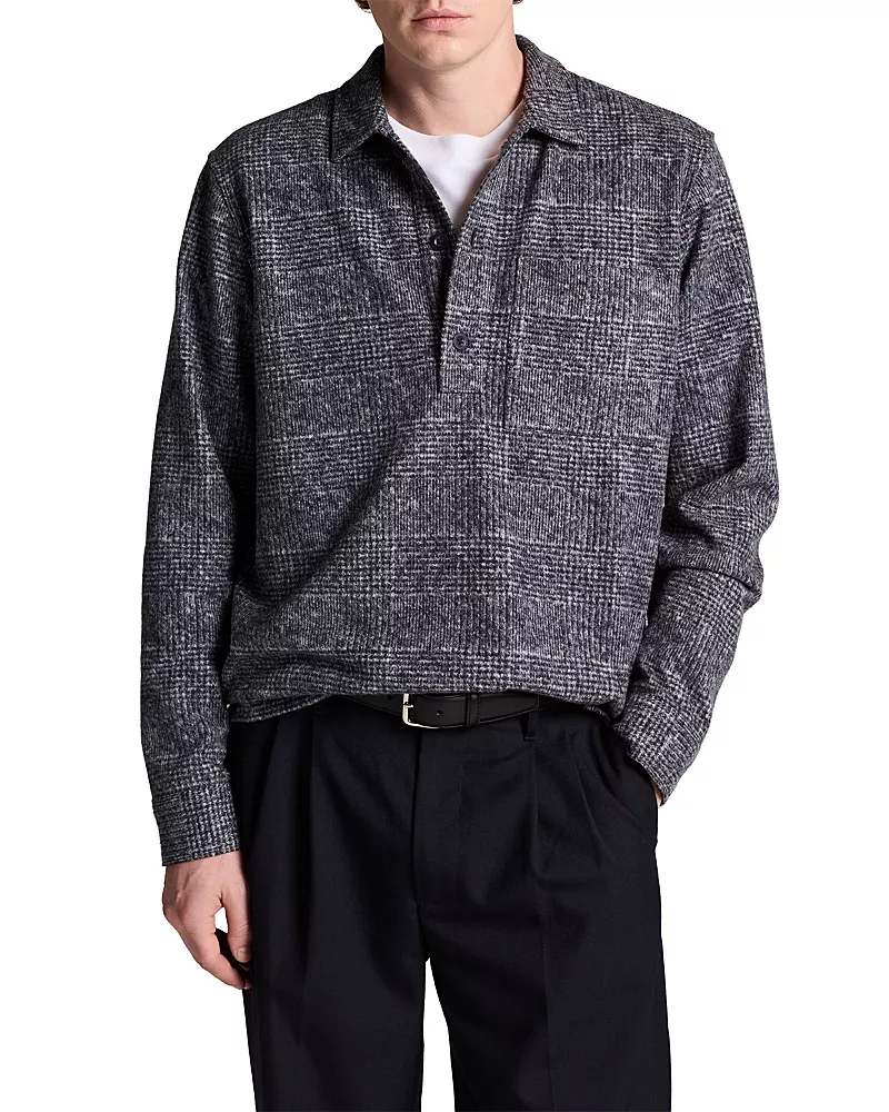 Vince Donegal Knit Polo Shirt