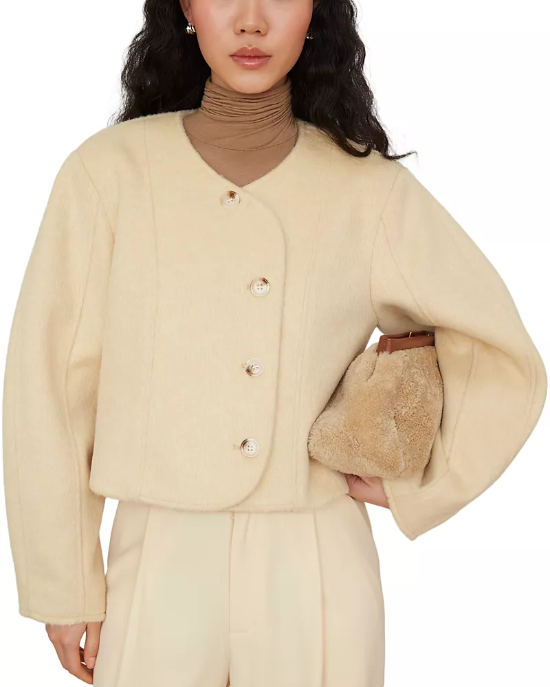 Jovonna London Button Down Short Coat