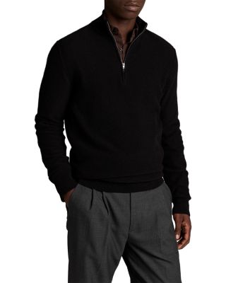 Thermal Quarter Zip Polo Sweater