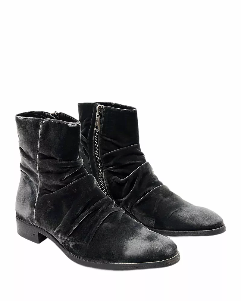 John Varvatos Men's Morrison Sharpei Ruched Leather Boots
