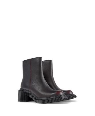  Women's Pix London Leather Zip Up Boot