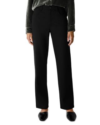 Eileen Fisher Flex Ponte High Rise Straight Jeans