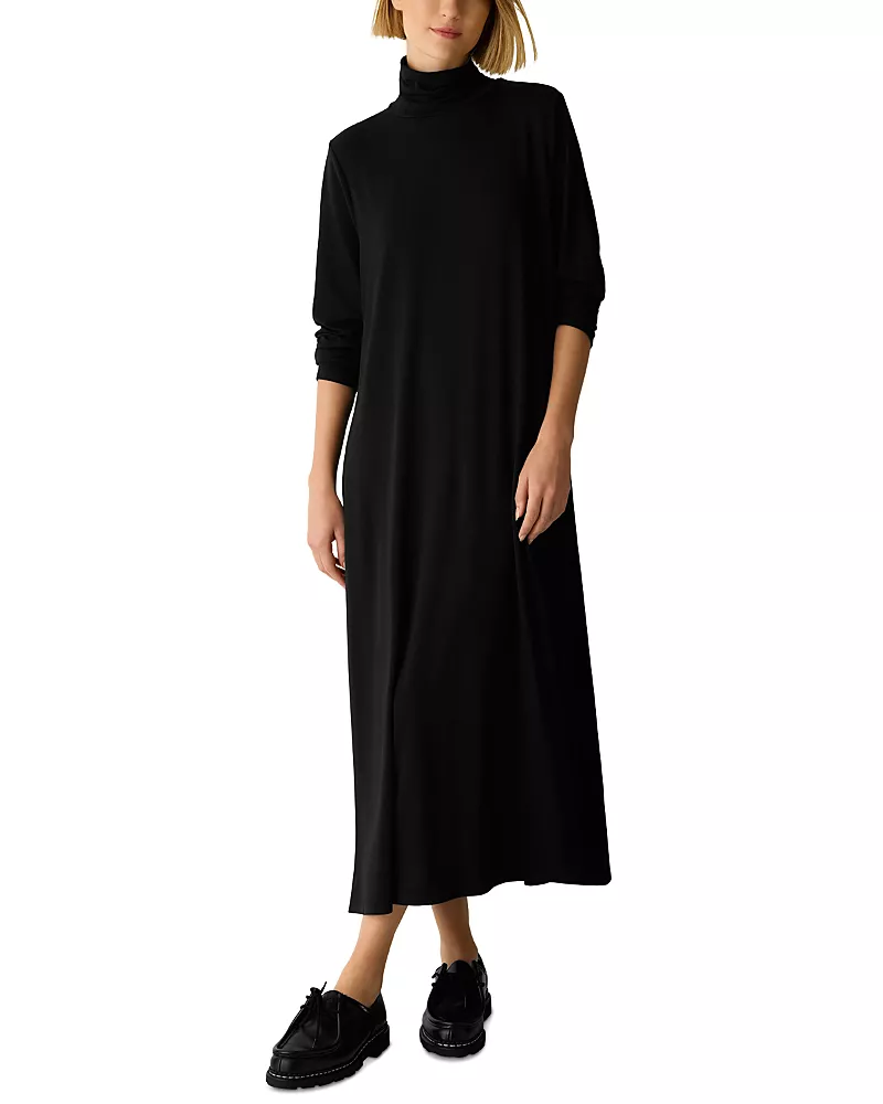 Eileen Fisher Turtleneck Maxi Dress