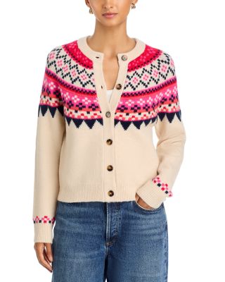 Single Thread Fair Isle Crewneck Cardigan