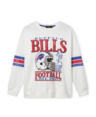  Women's NFL Buffalo Bills Oversized Striped Fleece