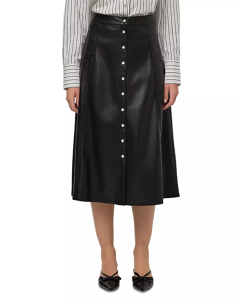 Fifteen Twenty Esmeralda Faux Leather Skirt