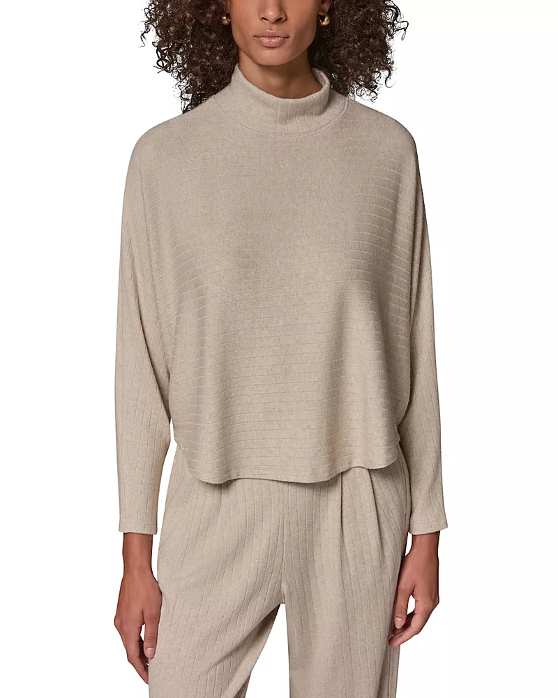 Donna Karan Weekend Mock Neck Dolman Sleeve Sweater