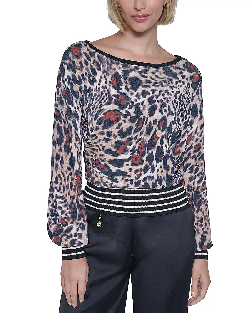 Sonia Rykiel Rue du Leopard Boatneck Sweater - Exclusive