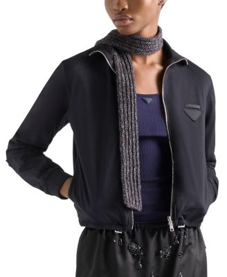  Ribbed Knit Silk Tank Top