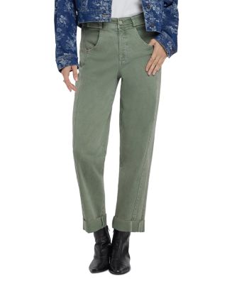 Kasey High Rise Stovepipe Ankle Jeans in Retro Artichoke