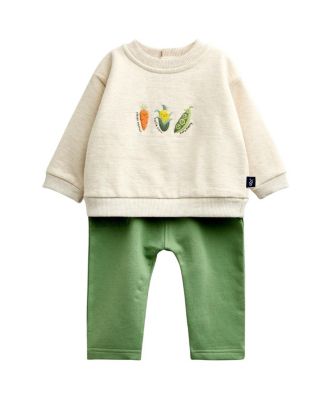Boys' Embroidered Sweatshirt & Trouser Set - Baby
