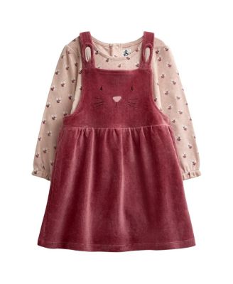 Girls' Bunny Velour Dress and Bodysuit Set - Baby
