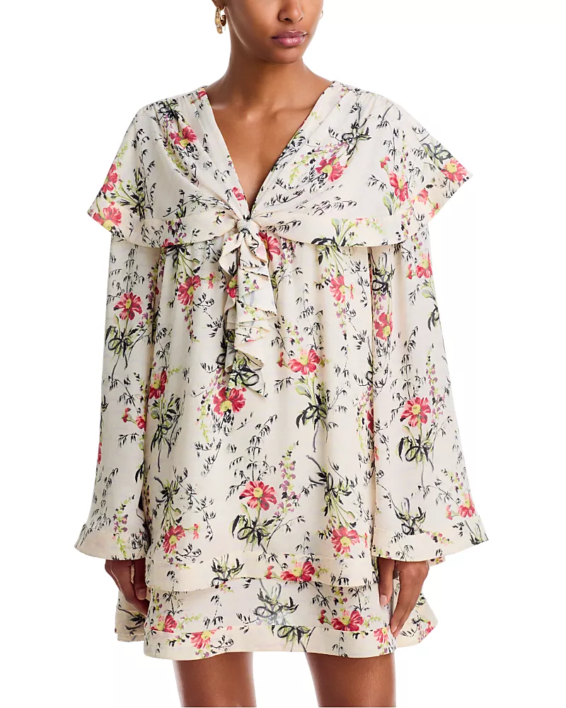 Cinq a Sept Isabel Wildflower Lovelette Floral Mini Dress