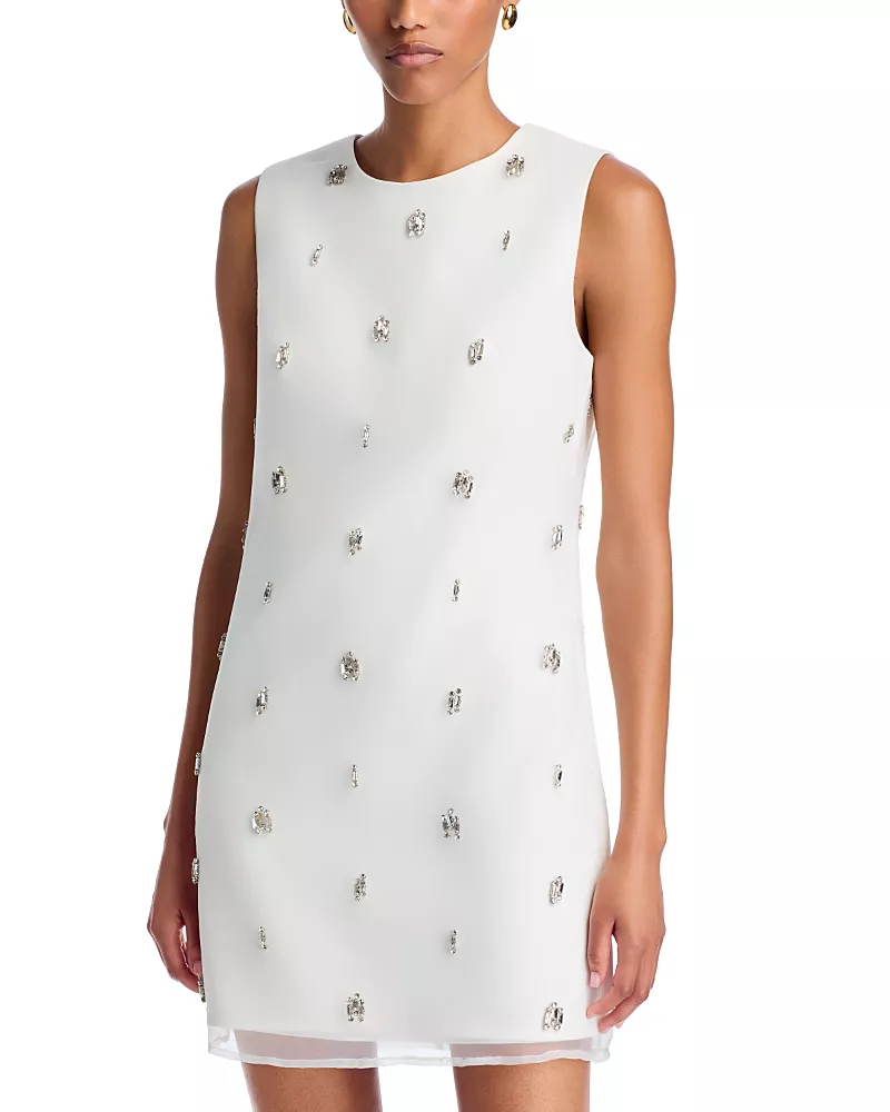 Milly Ivette Embellished Mini Dress
