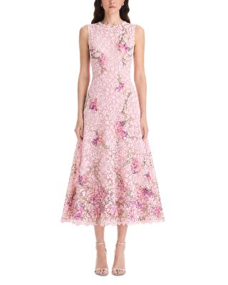 Painted Iris Guipure Dress
