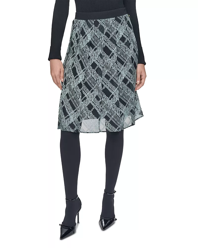 Sonia Rykiel Pleated Knit Waistband Skirt - Exclusive