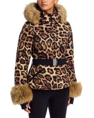 Jagger Faux Fur Belted Down Ski Jacket