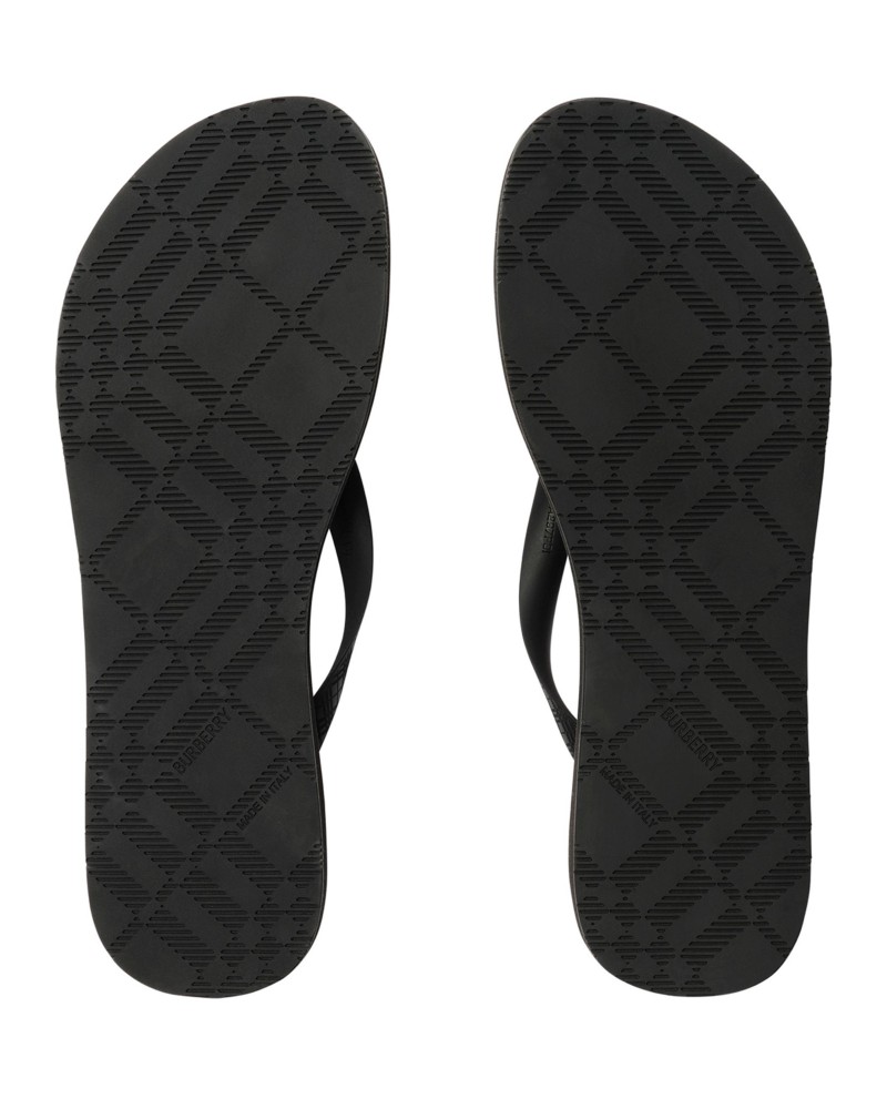 NEW! Burberry Women's Haze House Check Flip-Flops by Bloomingdale's