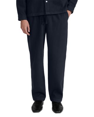 Textured Cotton Terry Travel Pants