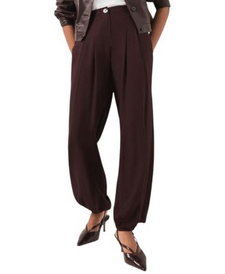  Women's Balloon Leg Elasticated Trousers