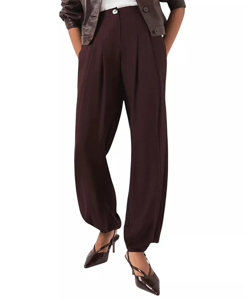 Mint Velvet Women's Balloon Leg Elasticated Trousers
