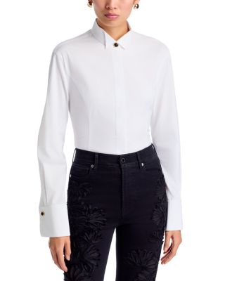 Clarke Stretch Cotton Poplin Tailored Shirt