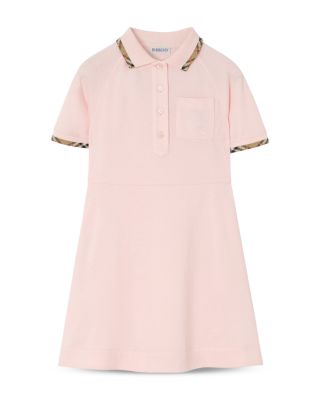Girls' Romola Check Trim Cotton Dress – Toddler, Little Kid, Big Kid
