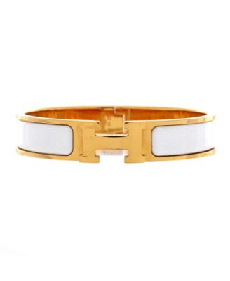 Narrow Clic H Bracelet Enamel